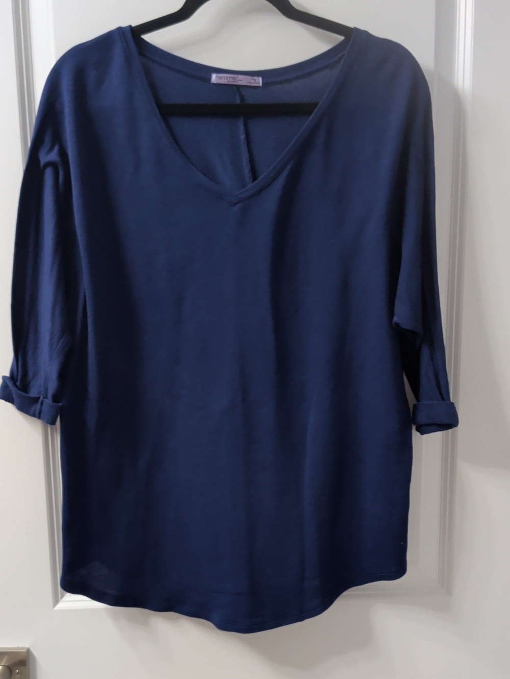 Femme by Tresics -  Blue V-Neck Tunic Top
